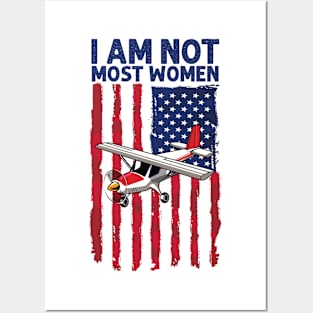 I am not most women-pilot Posters and Art